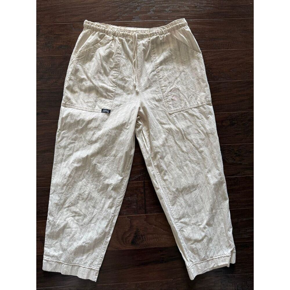Harris Cotton Tan Drawstring Pants Large